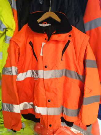 Warnschutz Parka  Light ORANGE mieten